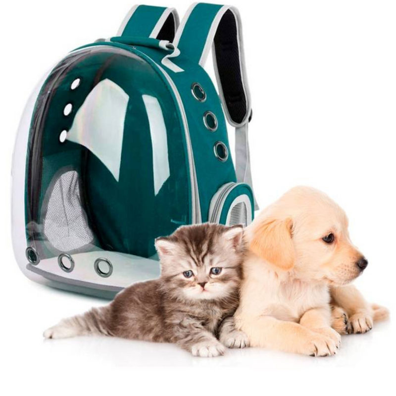 Mochila para transporte de PETS | Com visão panorâmica e respiradores