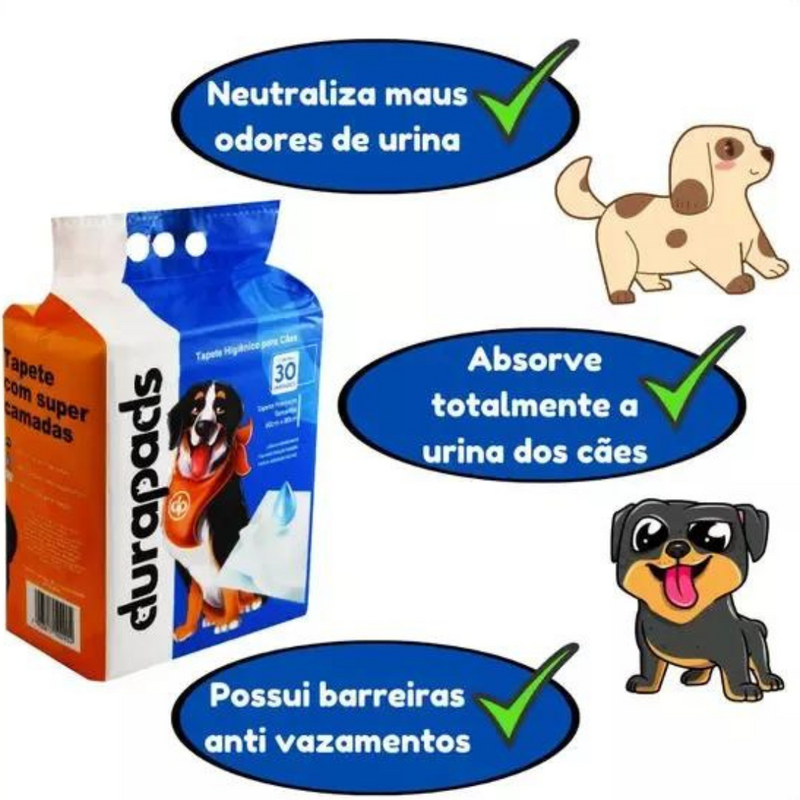 Tapete higiênico Durapads para cães | Absorção total