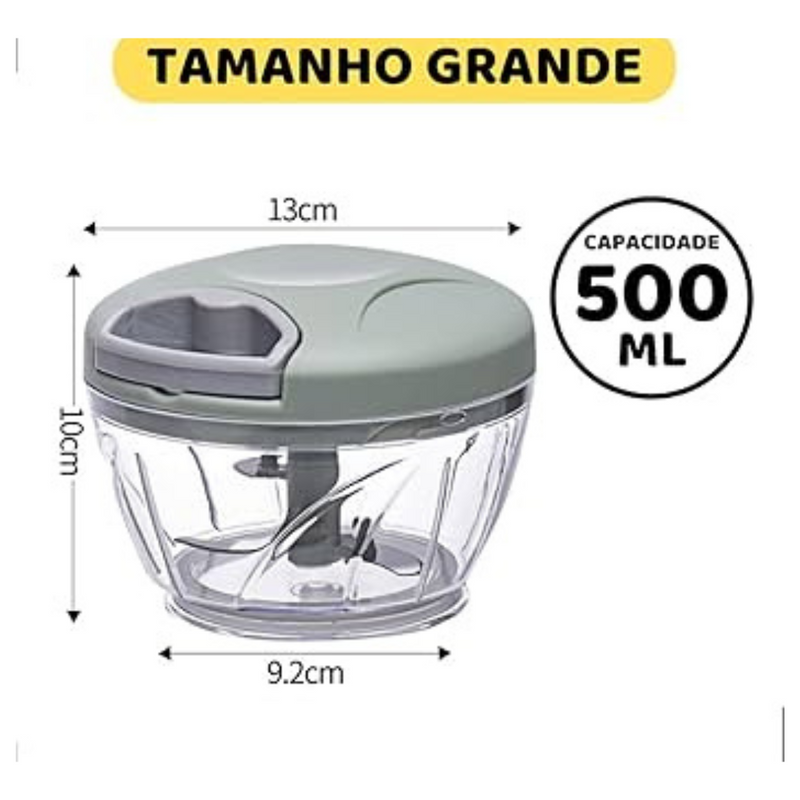 Mini triturador manual | Ideal para papinhas, patês e vinagretes