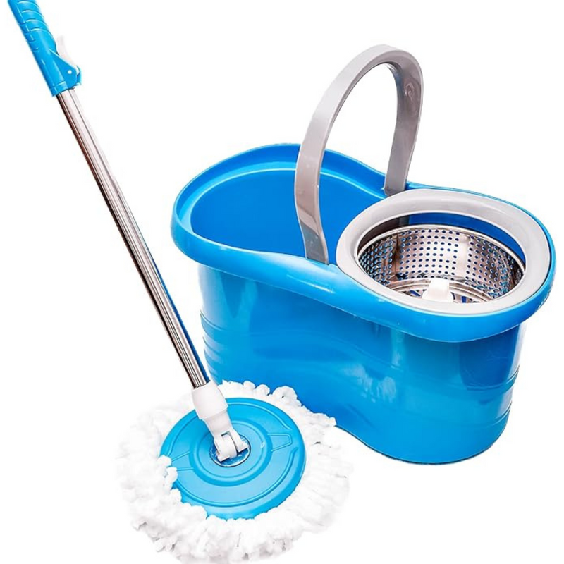 Mop giratório 360° com cesto inox 13L |  Clean tech