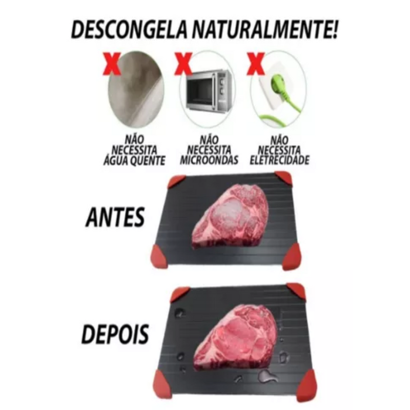 Tabua para descongelar carne | Descongelamento até 3x mais rápido