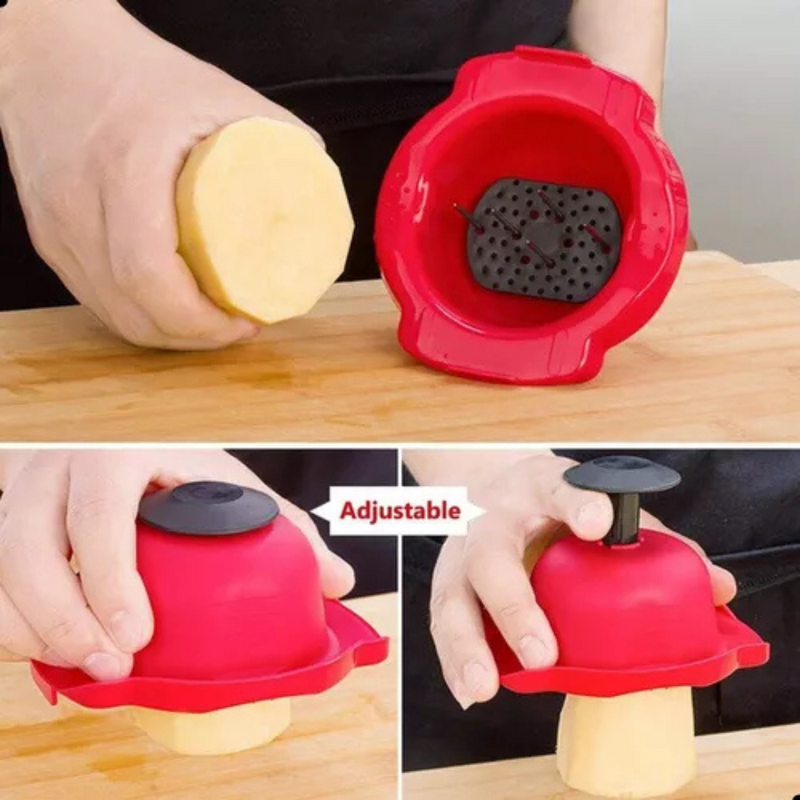 Mandoline slicer nicer 6 em 1 | Fatiador e cortador de legumes multifuncional em inox