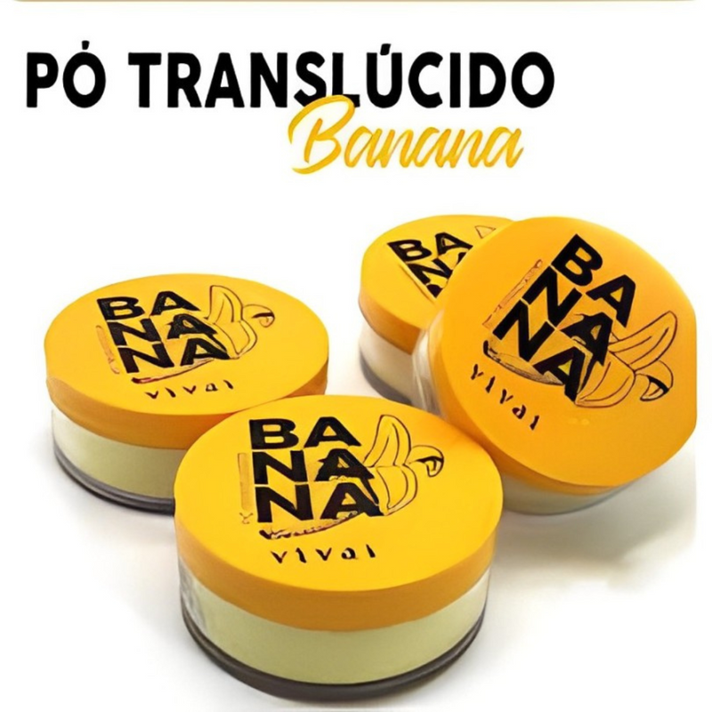 Pó de banana facial translúcido | Fixador Vivai