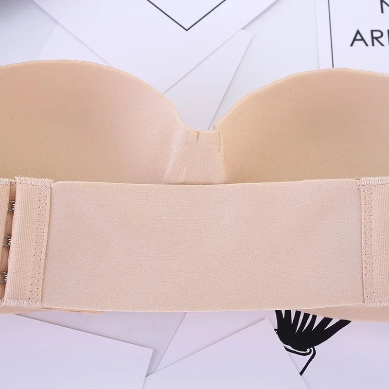 Sutiã feminino sem alças Tubo Push Up | Moldada Bralette sem costura