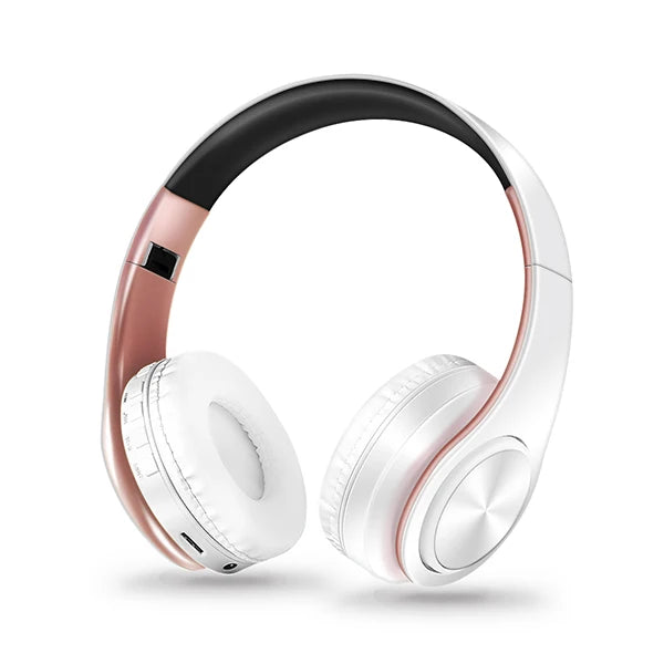 Fones de ouvido HiFi stereo bluetooth | Headphone com microfone e suporte para cartão SD