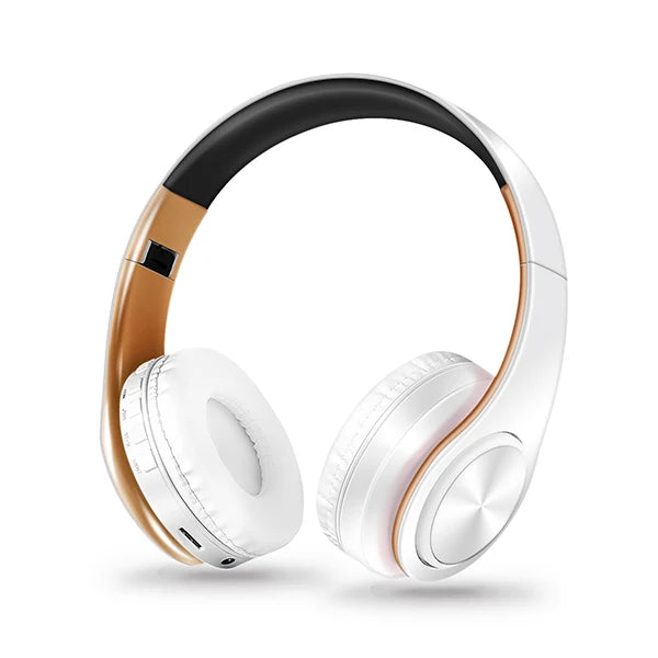 Fones de ouvido HiFi stereo bluetooth | Headphone com microfone e suporte para cartão SD