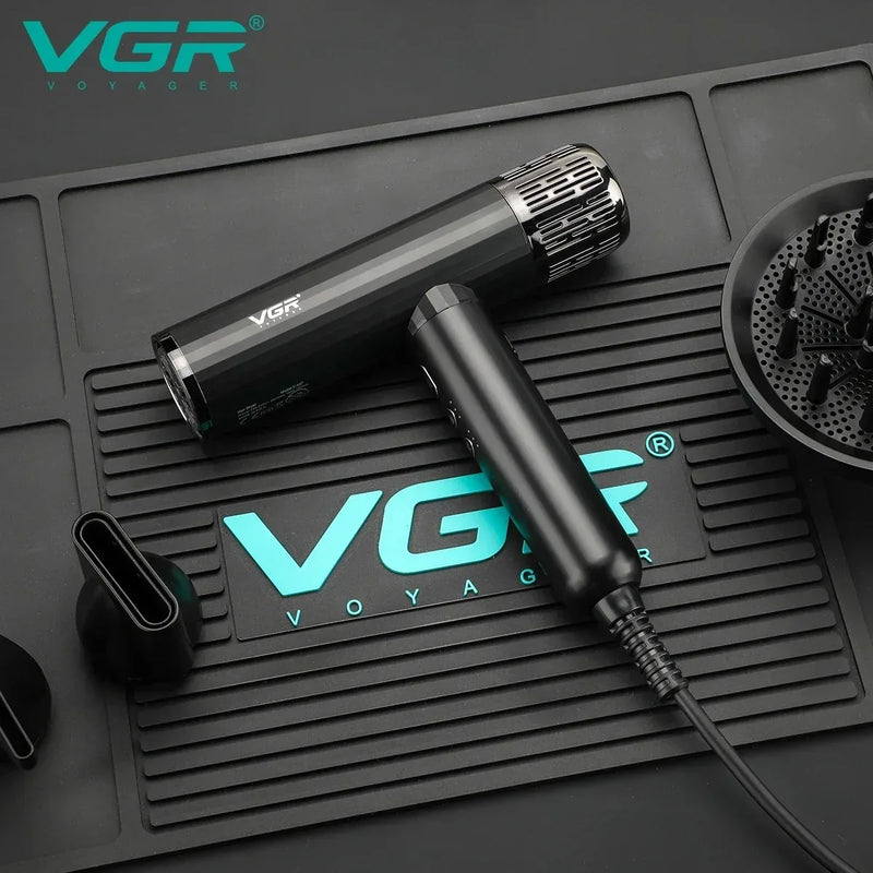 Secador de cabelo profissional VGR V-427 | Secagem ultra-rápida motor Brushless de 110000 RPM