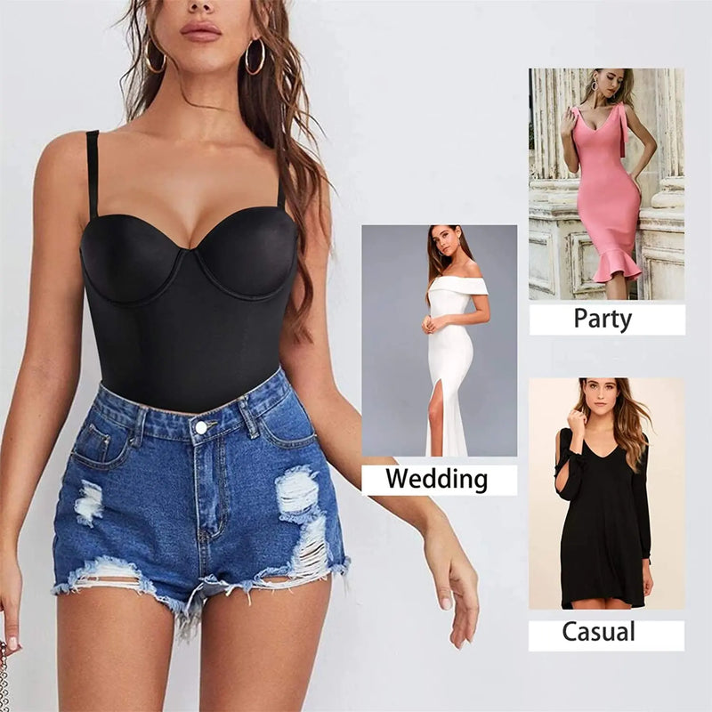 Body modelador feminino com sutiã | Corset redutor levantador de glúteos