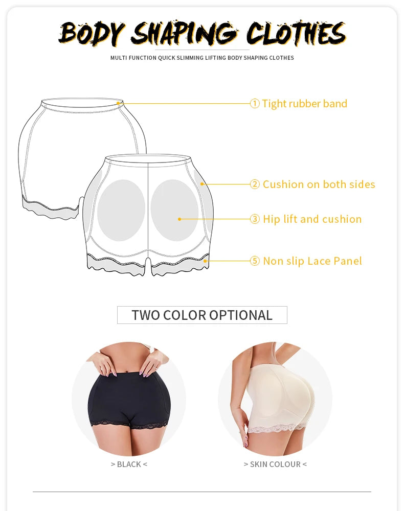 Calcinha modeladora Push UP acolchoada | Efeito corretivo e levantador de bumbum