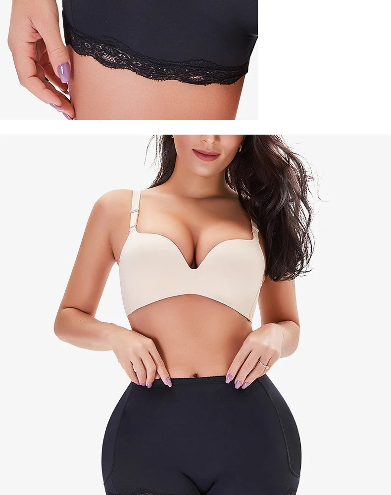 Calcinha modeladora Push UP acolchoada | Efeito corretivo e levantador de bumbum