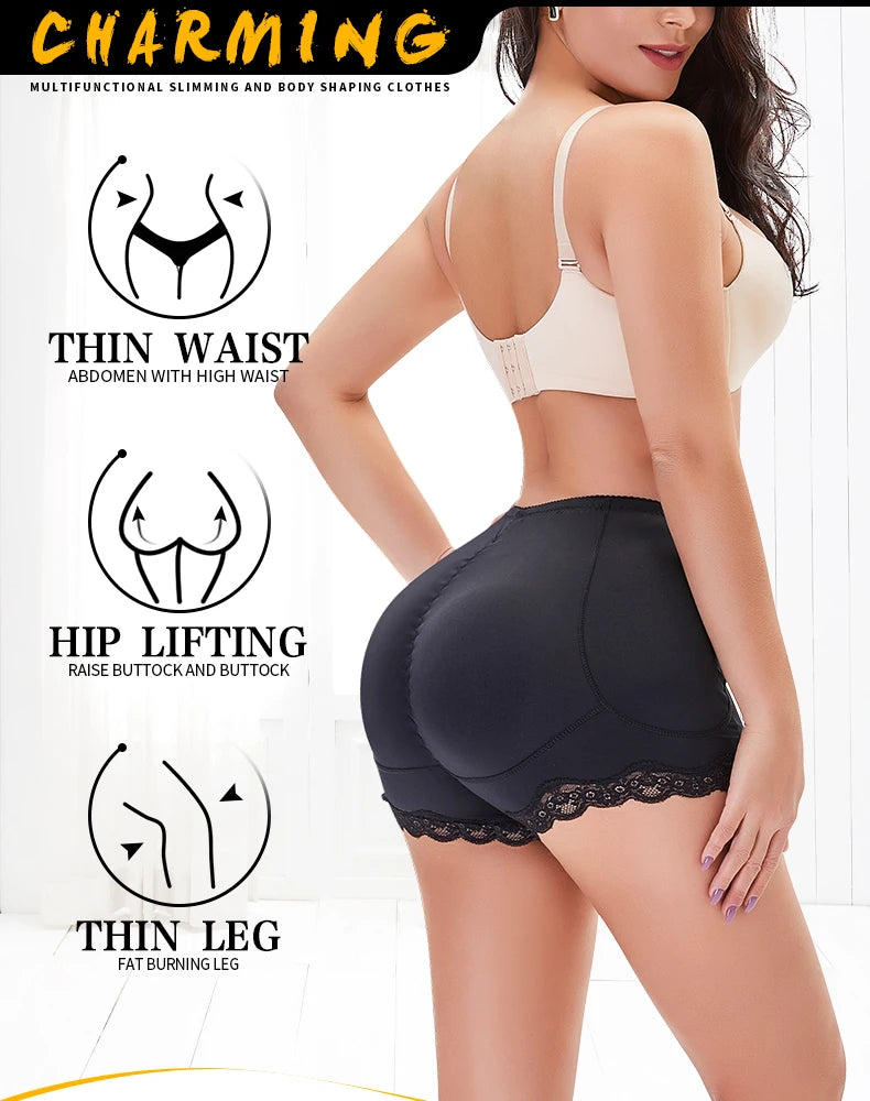 Calcinha modeladora Push UP acolchoada | Efeito corretivo e levantador de bumbum