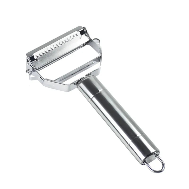 Descascador multifuncional 4 em 1 | Peeler de frutas e legumes em aço inox