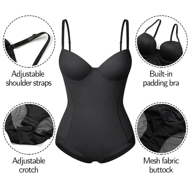 Body modelador feminino com sutiã | Corset redutor levantador de glúteos