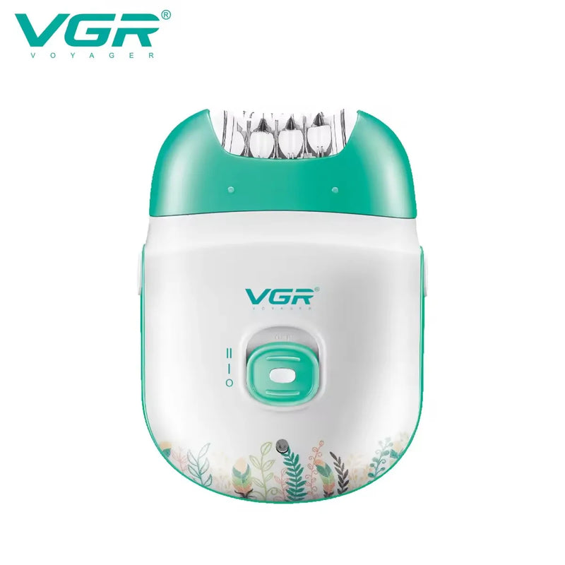 Depiladora elétrica profissional recarregável VGR V-726 | Removedor de pelos portátil feminino