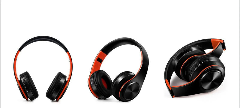 Fones de ouvido HiFi stereo bluetooth | Headphone com microfone e suporte para cartão SD