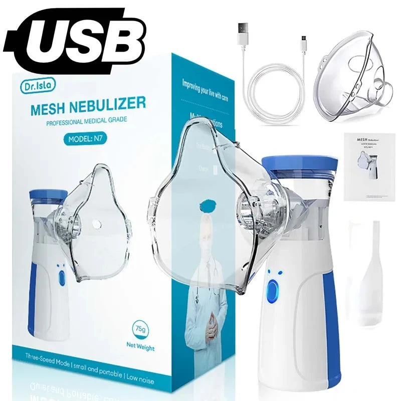 Nebulizador portátil USB WF | Compacto e ajustável para adultos e crianças