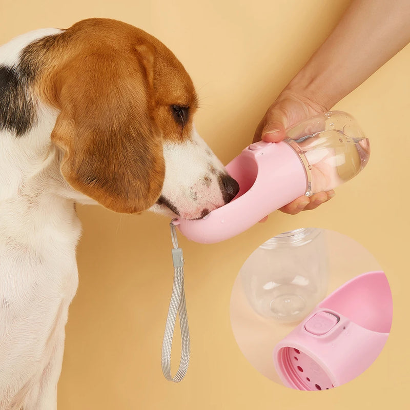 Garrafa de água portátil para cães e gatos | Feeder à prova de vazamento