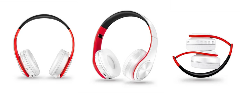 Fones de ouvido HiFi stereo bluetooth | Headphone com microfone e suporte para cartão SD