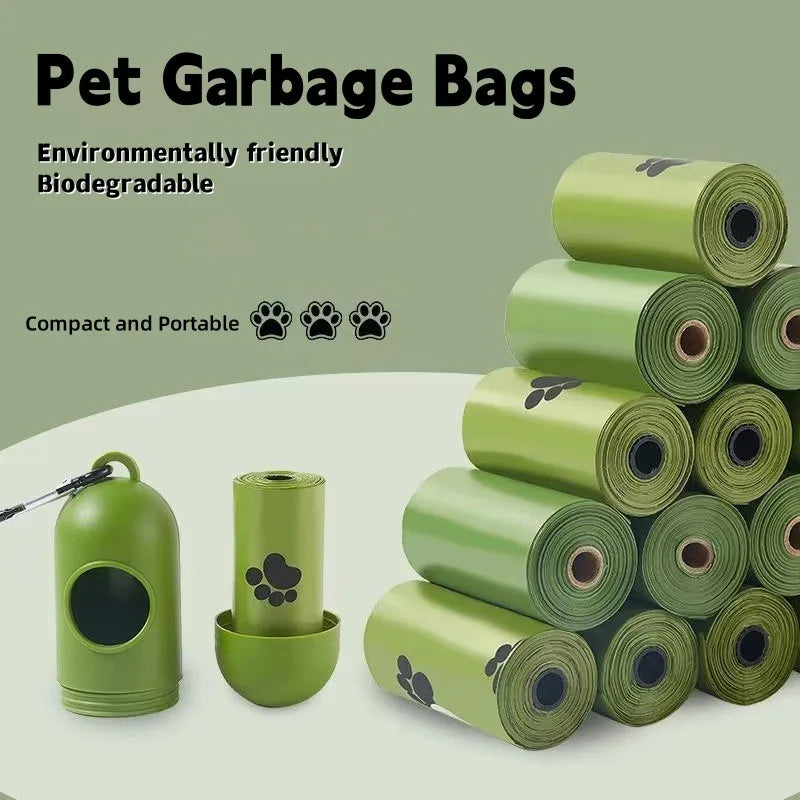 Saco de lixo biodegradável para pets com dispensador |  Perfumado e descartável