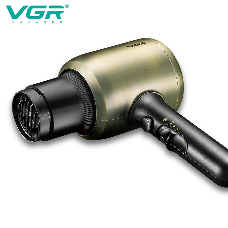 Secador de cabelo V-453 profissional VGR 1800-2200W | Potente elétrico de alta velocidade com proteção contra superaquecimento