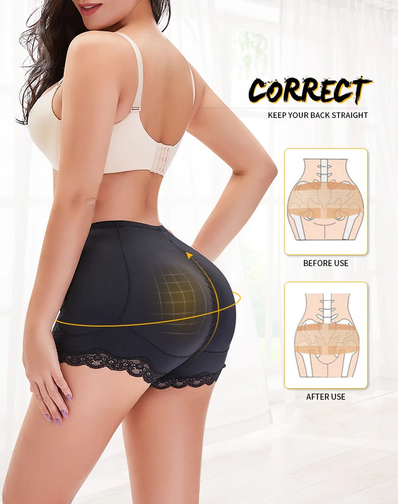 Calcinha modeladora Push UP acolchoada | Efeito corretivo e levantador de bumbum