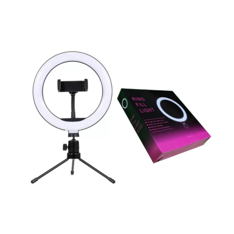 Ring light 6 polegadas 16cm com tripé | Iluminação compacta e versátil