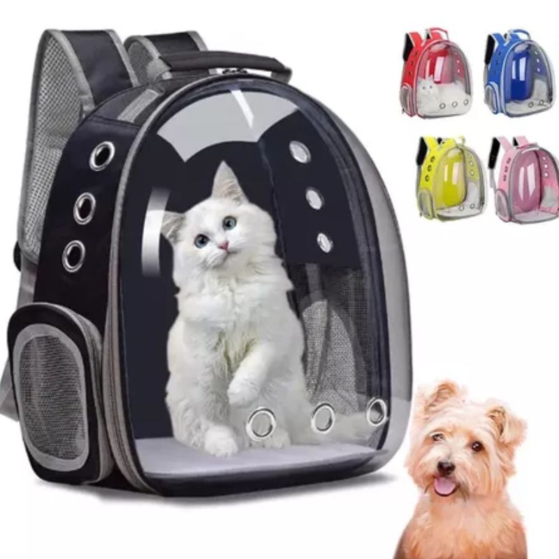 Mochila para transporte de PETS | Com visão panorâmica e respiradores