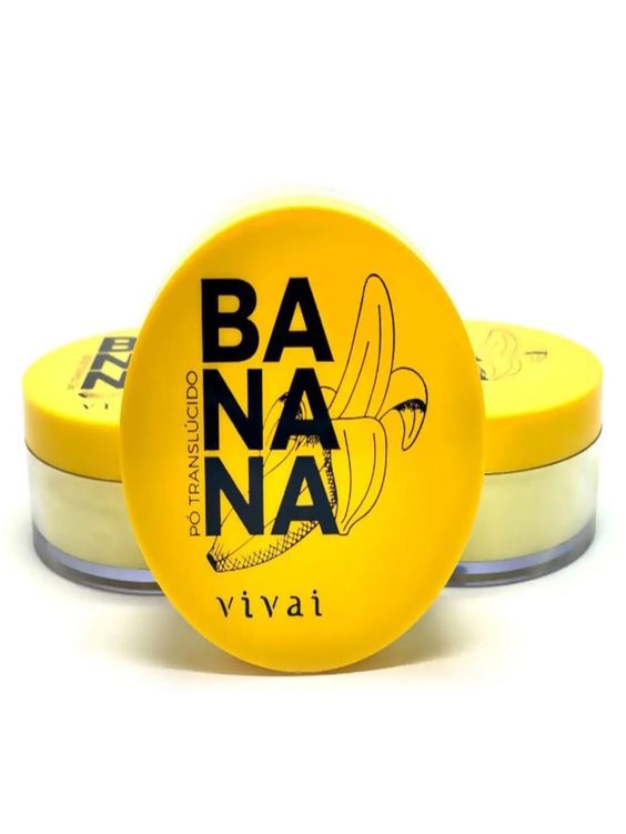 Pó de banana facial translúcido | Fixador Vivai